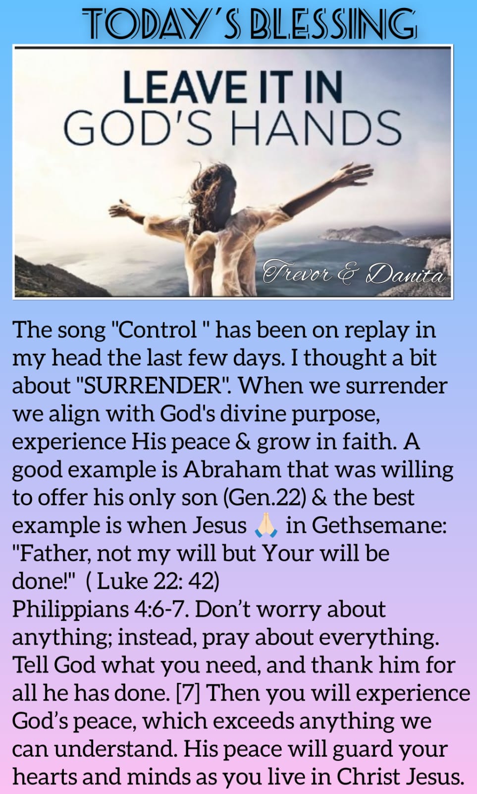 In Gods Hands
