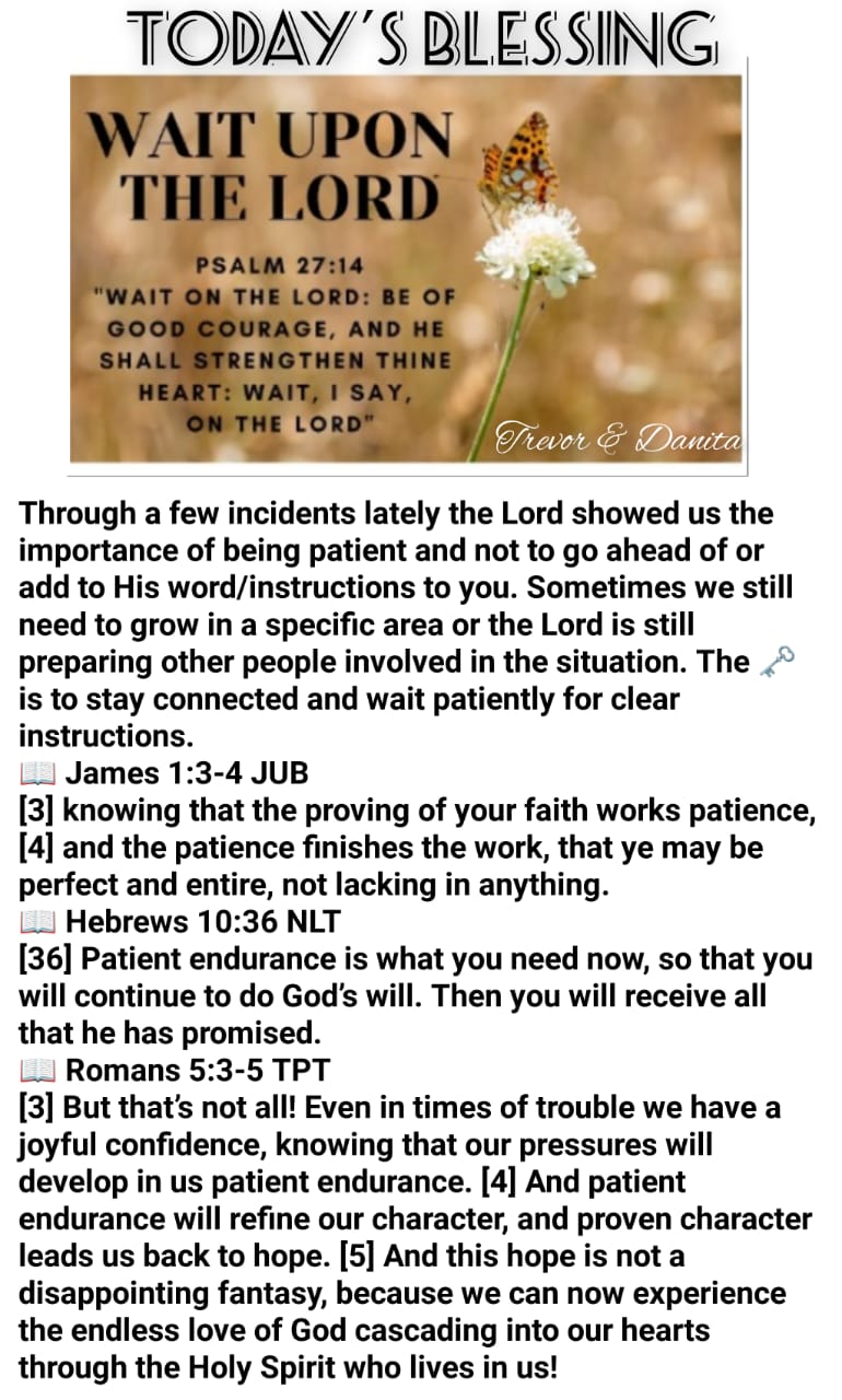 Wait upon the Lord