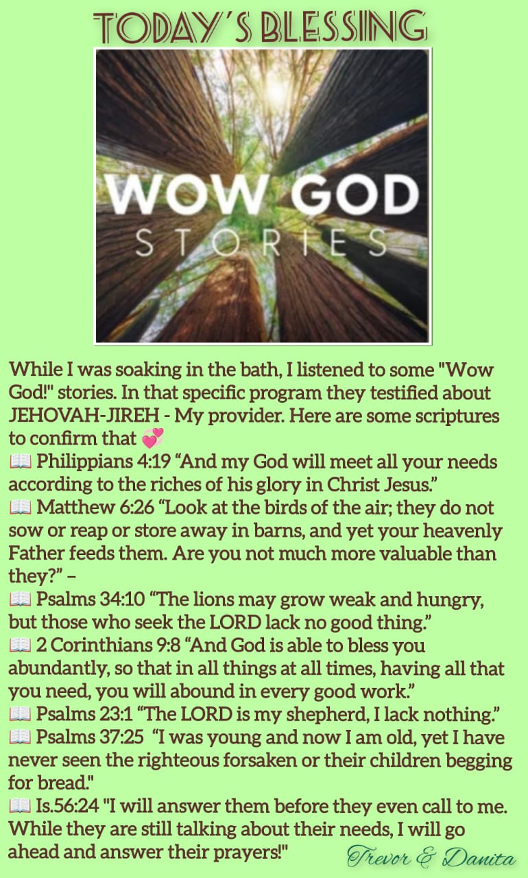 Wow God stories