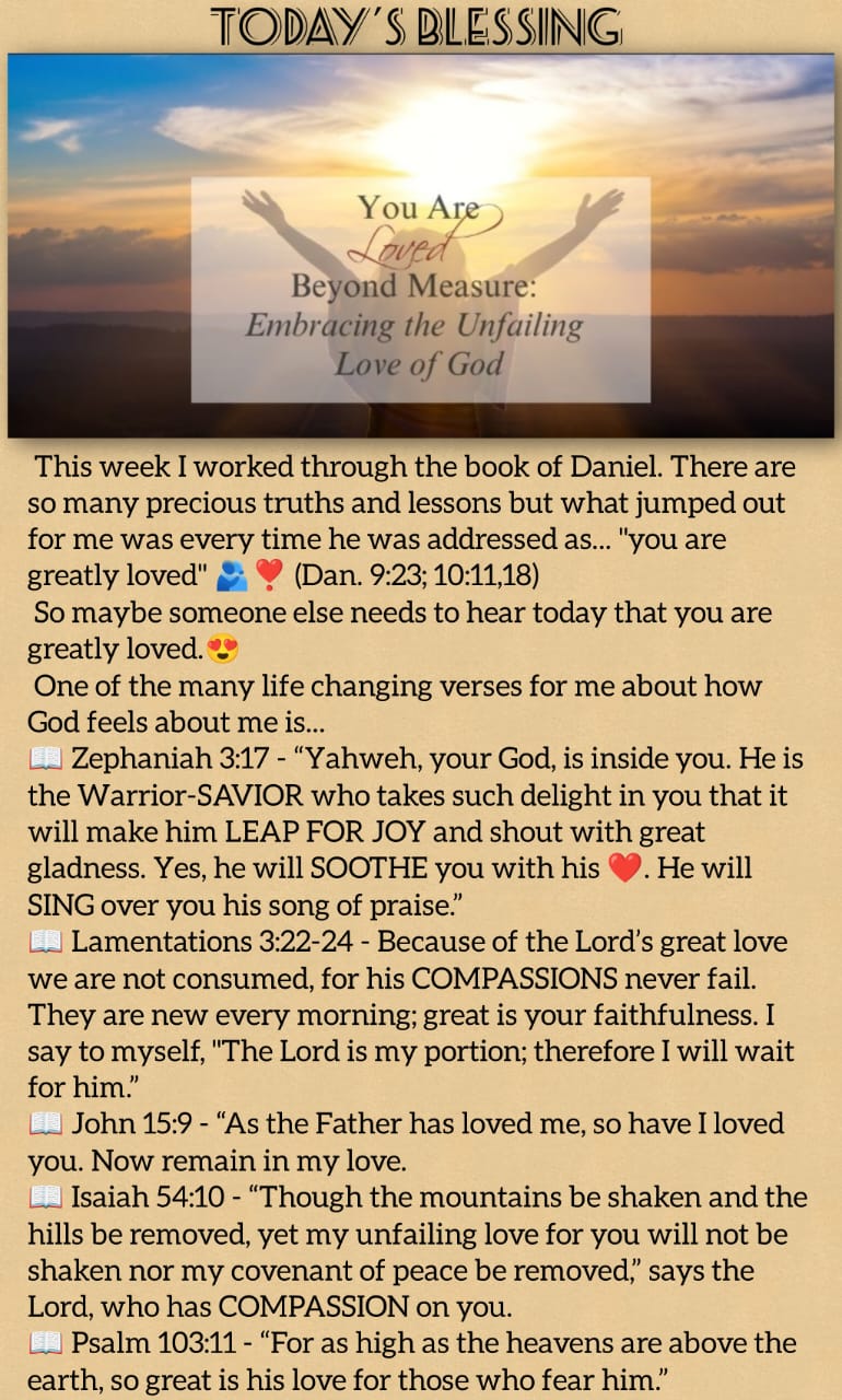 You are greatly loved